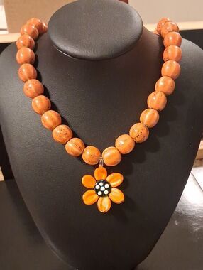 Mayamar Summer Bloom Agate Necklace New